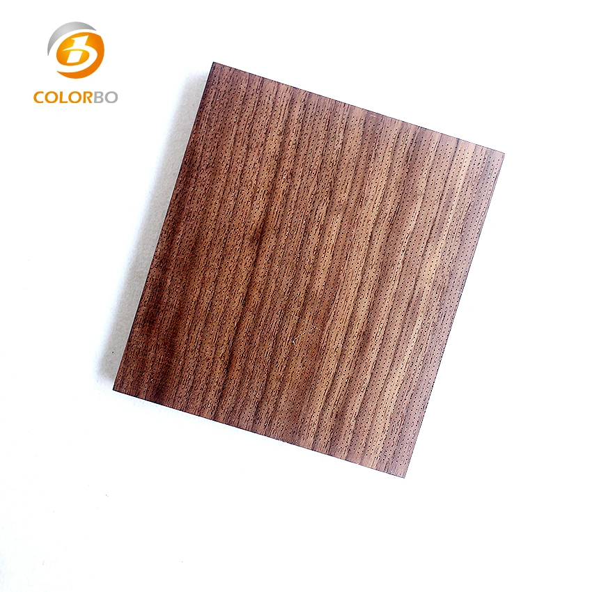 Super Micro Perforation Wood Fiber Timber Absorbing Material Acoustic Panel