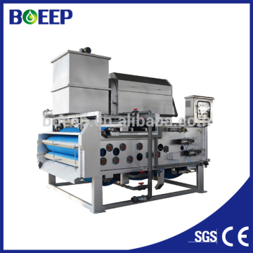 sludge dewatering belt press