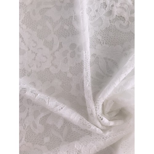 Weiße Scallopped Edge Lace