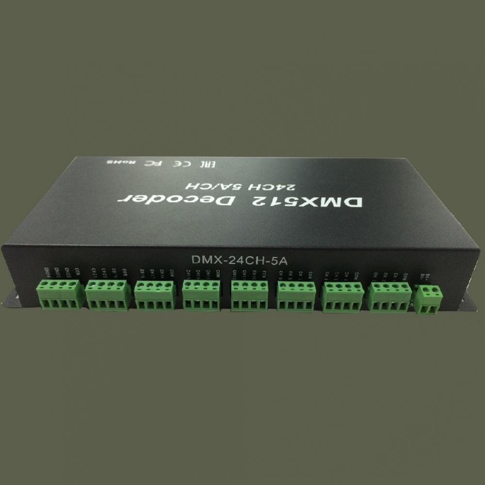 RGB LED स्ट्रिप 2CH DCH DMX512 नियन्त्रणकर्ता
