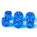 14.5MM Printing "Precision" Dice 0.57inch Assorted Translucent Colors, 6pcs set