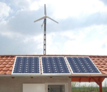 Solar Panel & Wind Mill Power System 1KW