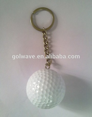 Golf ball keychain,key chain,plastic keyring,floater keyrings,golf ball with keychain