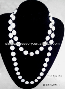 fashion shells beads/seed beads jewelry long necklace