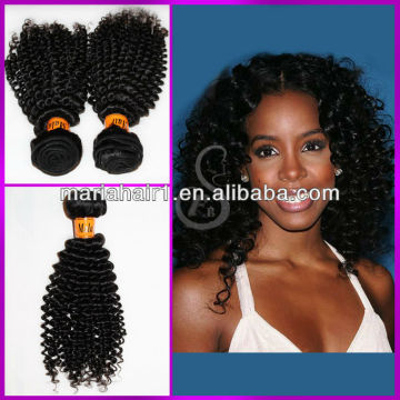 wholesale factory price untreated afro kinky curl hair weft