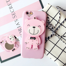 Lovely Style Mpbile Cover 3d silicon animal case for iphone 5c