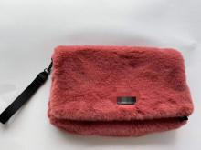 Rose Madder Color Flod Over Wrist and Handbag