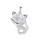 Howlite Luck Collar de zorro para mujeres Men curativas Energía de cristal Amuleto Animal Pendiente Gémonos Regalos