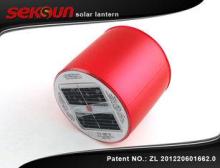 Red / Blue Seksun Inflatable Solar Lantern Solar Fence Ligh