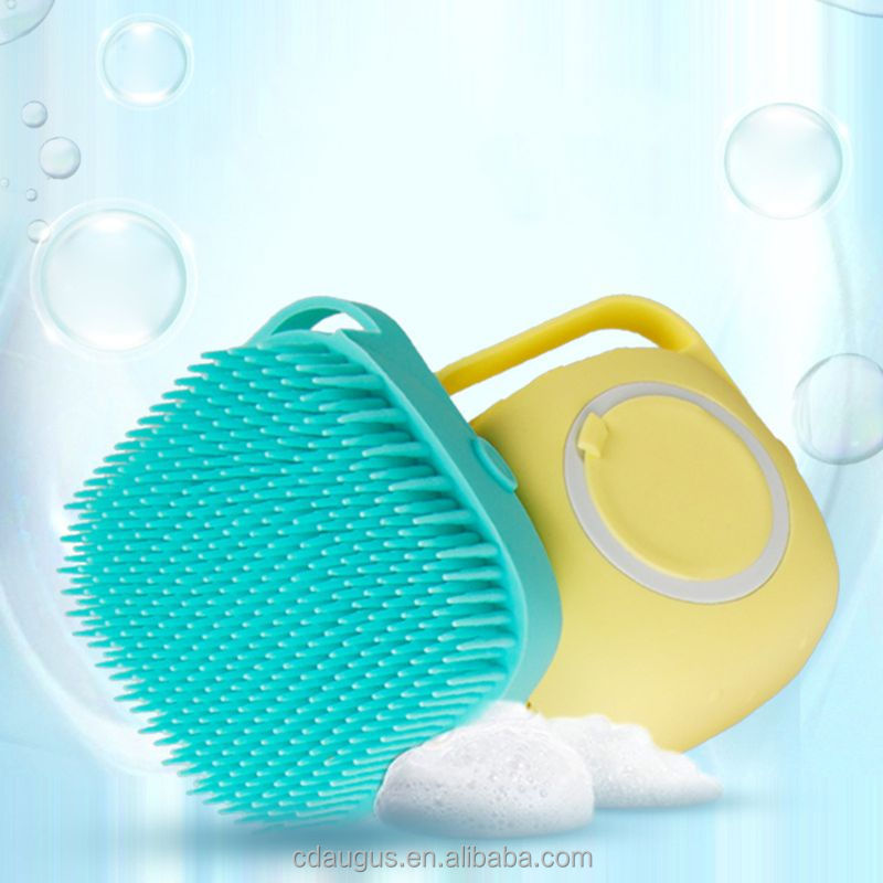 Distributeur de shampooing Brosse en silicone souple Shampoo Dispenser Soft Silicone Brush
