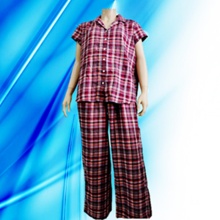 100% Cotton Lady′s Allover Print Pajamas