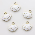 Cartoon Emaille Cloud Hangers Kleurrijke Legering Charms Oorbel Druppels Ornament Armband Sieraden Handgemaakte Accessoires: