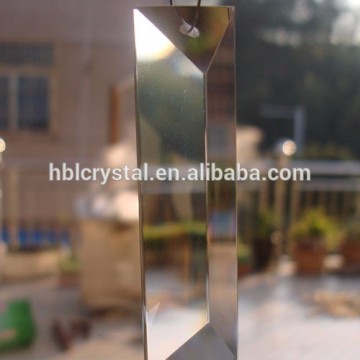 22*63mm Triangle Shape Clear Christmas Crystal Lighting Parts