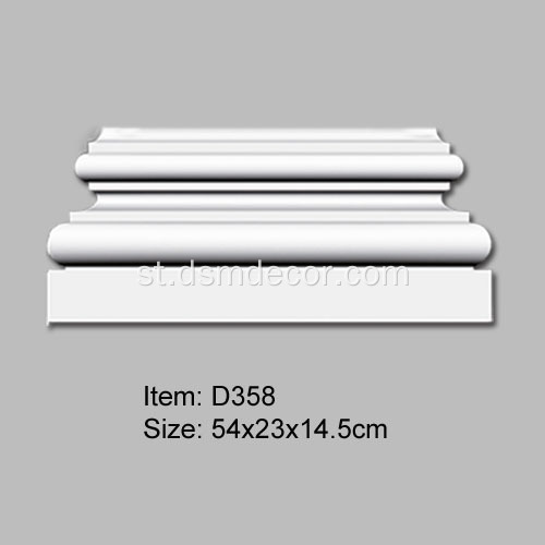 35cm Bophara Bophara bo Fluted Pilaster Molding