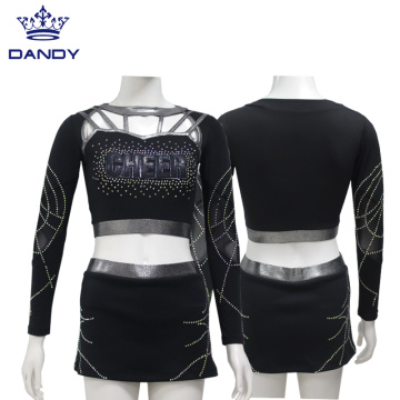 High quality long sleeve cheerleading uniform