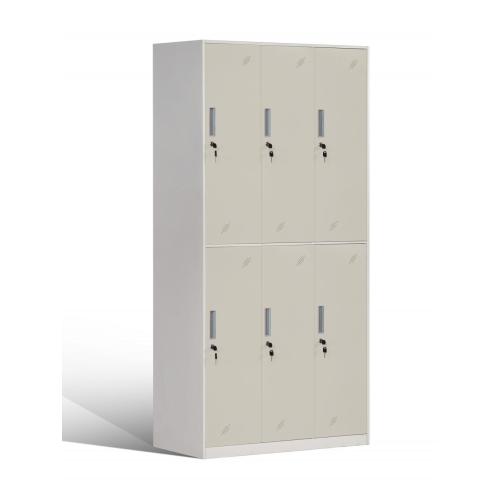 6 Door Steel Lockers for Office