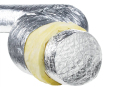 HVAC System ISO Aluminum Insulated Flexible Air Duct With Glass Wool