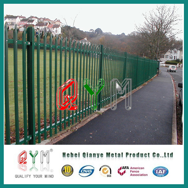 Qym-Steel Palisade Fence with Razor Wire