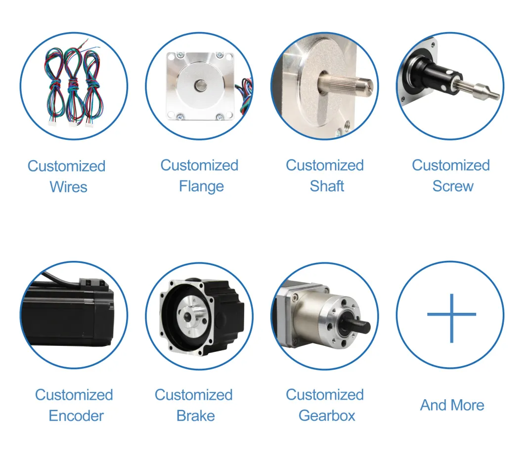 Stepper Motor with Hand Wheel for Small CNC Xy Axis, Couplings for Free