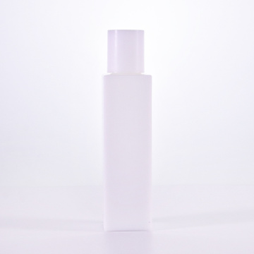 Square Opal White Glass Bottle For Toner