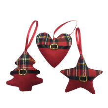 Christmas Tree Heart and Star hanging decoration
