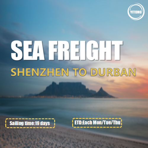 شحن البحر من شنتشن إلى ديربان جنوب إفريقيا