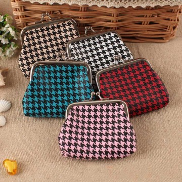 Houndstooth Pattern Small Coin Purse