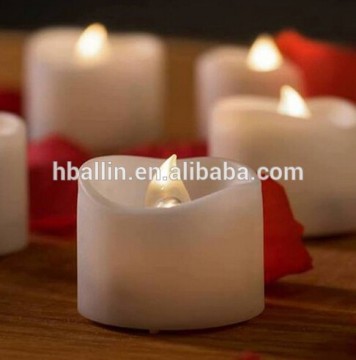 Moving wick electronic 3pcs flameless led remote candles