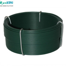 Filo di ferro rivestito in PVC verde filo di legame
