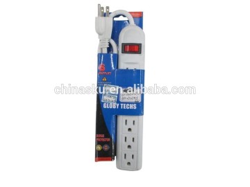 USB 6 outlets smart retractable power strip