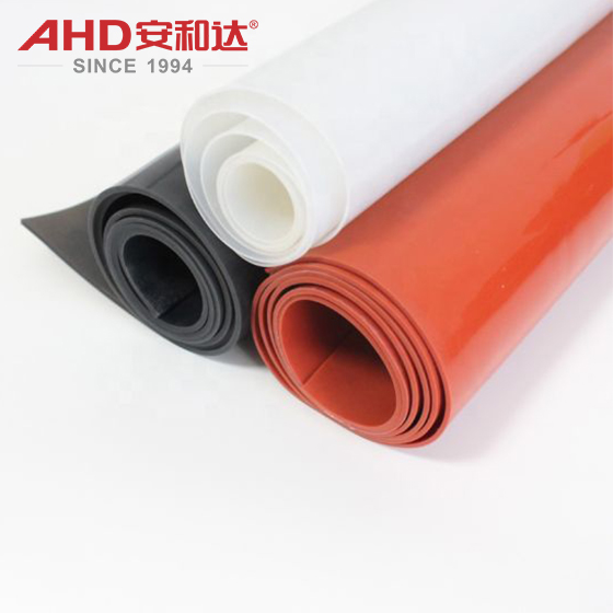 Folha de silicone branco rolo de preto vermelho White Silicone sheet roll black red