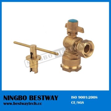 Forged Brass angle lockable ball valve