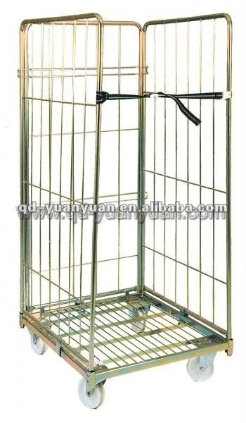 Steel roll trolley cage/warehouse roll cage