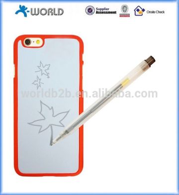 Drawing on the Case By Yourself DIY Drawing Case Rewritable Case Cover for iPhone 6/6 plus