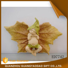 Eco-Friendly harmless peaceful baby angel leaves sculpture art and craft souvenir items