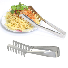 Premium Stainless Steel 8 Inch Food Serving Fork - Spaghetti & Pasta Tongs