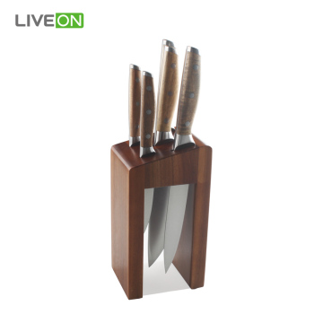 6pcs Cooking Knife Set with Wooden Block