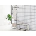 bath multifunction rack black color