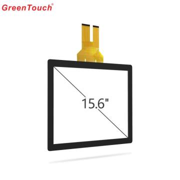 Panel de cristal transparente con pantalla táctil para dispositivo Android de 15,6 &quot;