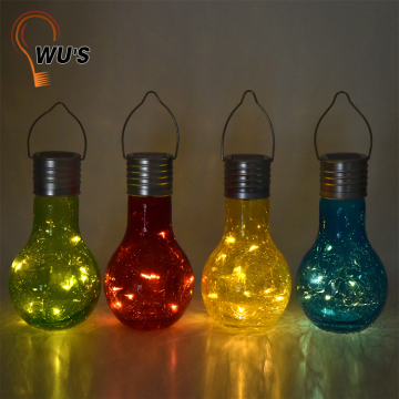 Fine appearance cheap glass solar lights decorative led bulb light