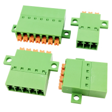 3.5mm Pitch Low-Profile Fixed Solderless Free-Hanging Spring Cage Male Terminal Header Tool-Free Press Connection