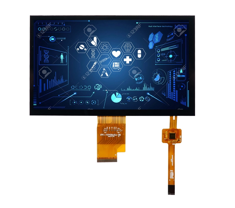 Ronen LCD Display Capacitive Touch Screen Glass+Glass Touch Panel 7 Inch