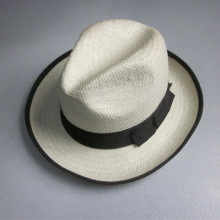 الرجال رخيصة فيدورا نمط ورقة قبعة من القش بالجملة