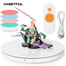 Electric Rotating Display Stand 360 Degree Adjustable Turntable for Product Videos