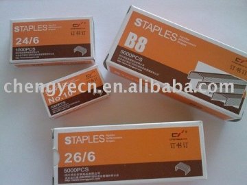 different types of the stationery staples