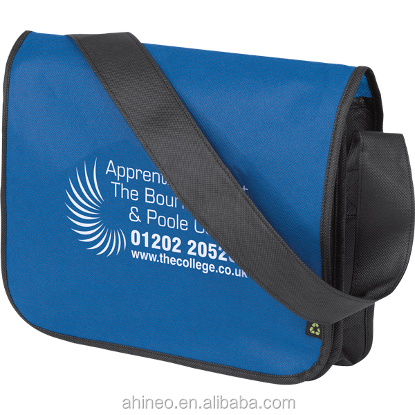 Custom Cheap Promotional Eco-friendly Conference Logo Printed Business Messenger Dispatch Crossbody Bag With Shoulder Strap