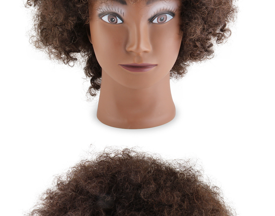 Alileader Wholesale African Female Cheap Mannequin Head Afro Training Mannequin Head