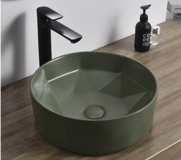 Modern Sanitary Ware Matte Black Ceramic Sink