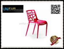 Replica stackable bubble-effect back and seat hero side chair