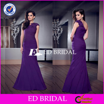 XL994 one shoulder regency floor length simple 2014 latest design formal evening gown